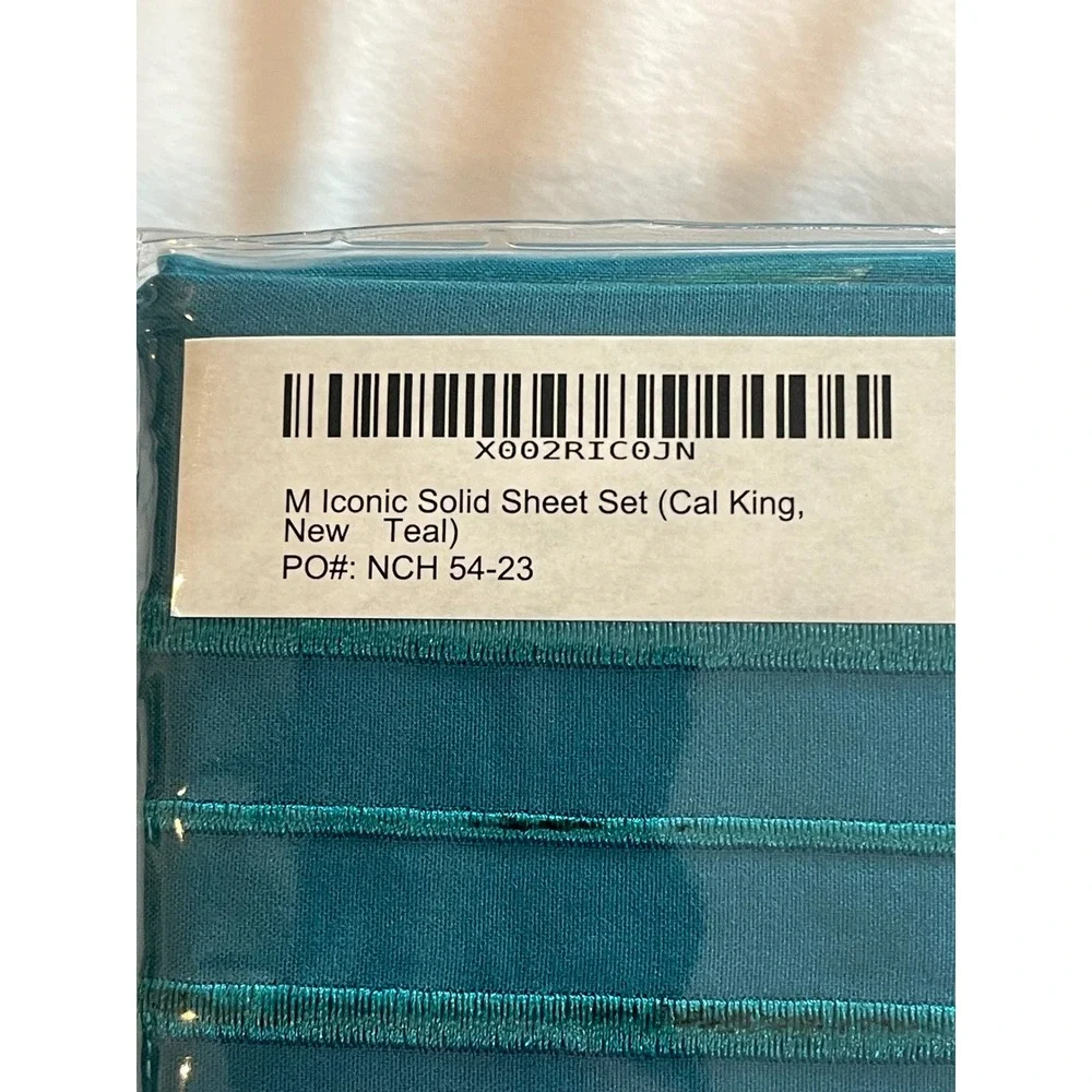 Mellanni Iconic Collection Teal California King 4 Piece Microfiber Sheet Set NEW